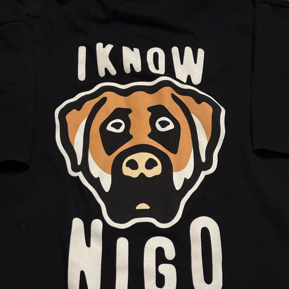 Size - XL I Know Nigo black tee shirt